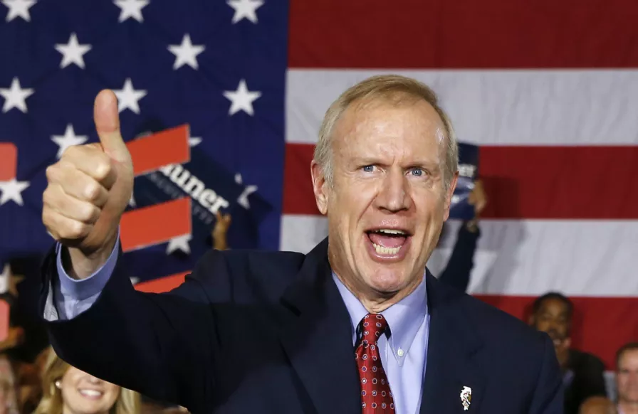 gov bruce rauner giving thumbs up