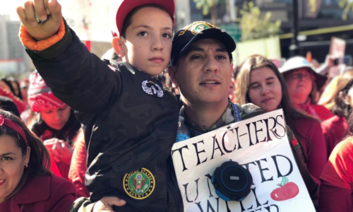 Teacher strikers